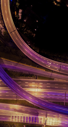 Infrastructure of roads representing Operational Automation.